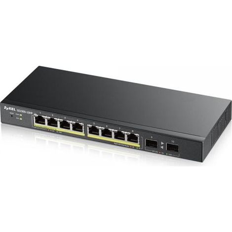 Zyxel GS1900-8HP v3 Switch di Rete Gestito 8 Porte Gigabit PoE Nero Layer 2 (1/4)