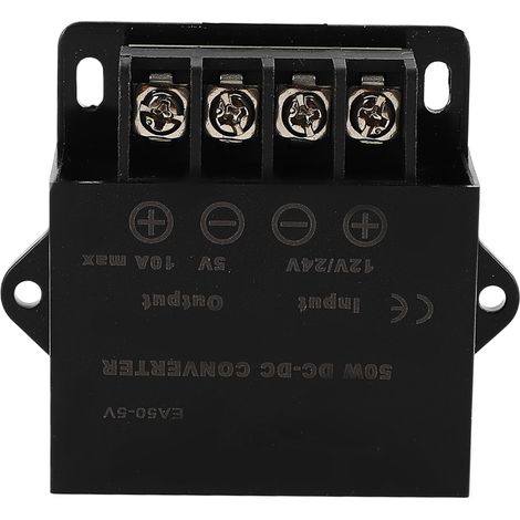 Convertisseur de tension 12V 24V vers 5V, haute efficacité, bonne dissipation thermique, module transformateur pour voiture (1/5)