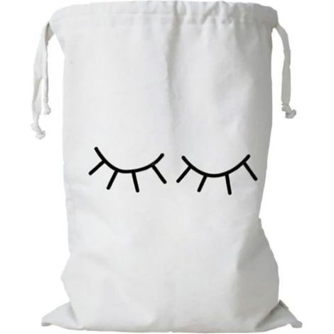 Large Canvas Laundry Bag with Drawstring for Toys Storage Travel Washing Machine