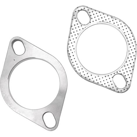 Kit de Joint de D'échappement, 2 Pièces 2 Boulons 2,5 Pouces Kit de Connexion de D'échappement en Acier Inoxydable Universel pour Collecteurs Catback de Tuyau (1/5)