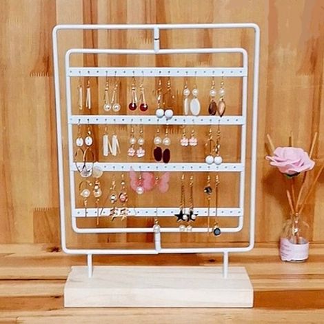 Présentoir à bijoux très populaire, présentoir à boucles d'oreilles, base en bois amovible, présentoir à bijoux pour boucles d'oreilles (1/5)