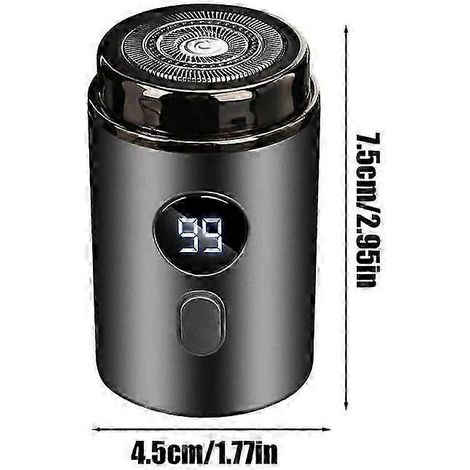 Rasoir mini électrique rechargeable pour homme, tondeuse corporelle sans fil, lavable et portable, rasage du visage et de la barbe (1/5)