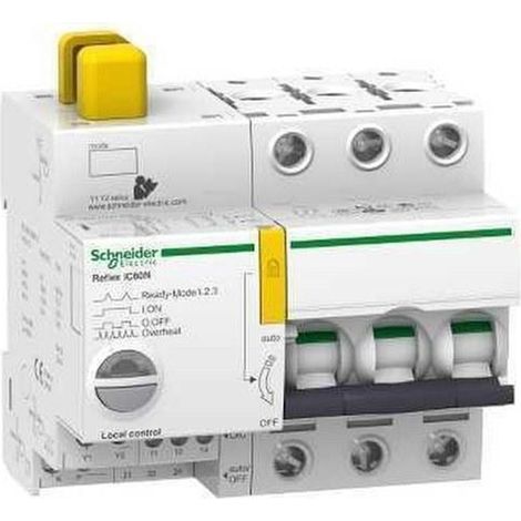 Interruptor automático REFLEX 25A 3P con protección TI24 y diseño compacto.