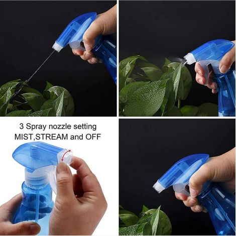Flacons Pulvérisateurs 500ml Plastique Brume Fine Vaporisateur Vide Spray Bouteilles pour Nettoyage Jardinage et L'alimentation 2Pcs (1/4)