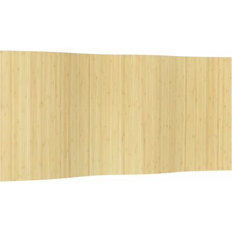 Room Divider Light Natural Width 400 cm Height 165 cm Bamboo vidaXL