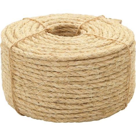 Corda in sisal spago da giardinaggio cordone corda ritorta corda in canapa ideale per agricoltura pesca spedizione 100% sisal 10 mm 50 m 020003294