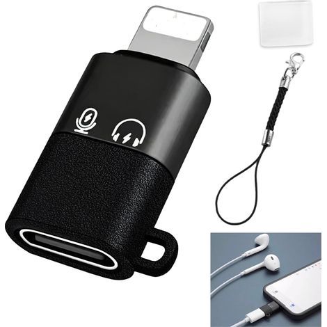 1 Pièce Adaptateur USB C vers Lighting pour DJI Mic Mini, Type C Femelle vers Lightning Mâle Audio Adaptateur pour iPhone 14/13/12, Transferts de Données, pour Récepteur Microphone sans Fil (1/5)