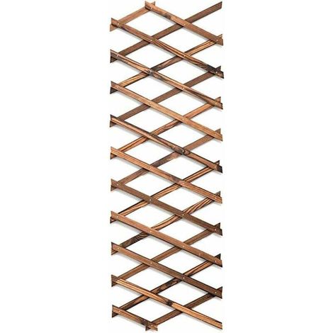 Treillis extensible en bois pour plantes grimpantes – Dimensions ajustables 100x41cm à 200x30cm – Décoration murale pour terrasse et jardin