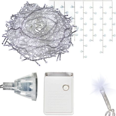 Luci a tenda LED per esterni Icicles 500 IP44 bianco freddo lampeggiante 15 M (1/5)