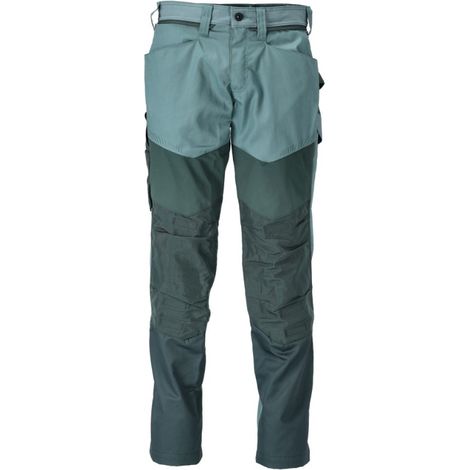 MASCOT Pantalones de trabajo a medida con bolsillos para rodilleras - 22479-230-36-82-Verde menta