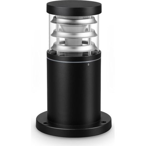 Ideal Lux TRONCO Lampadaire extérieur sur pied noir 25 cm, 1 ampoule E27, IP65