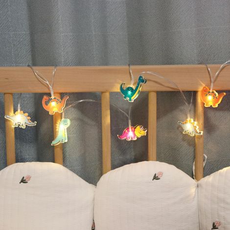 Guirlande lumineuse décorative USB sur le thème des dinosaures de 1,5 m pour chambre d'enfant . (1/5)