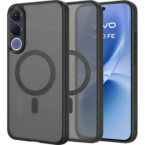 Étui pour Vivo V70 FE, compatible MagSafe, finition mate, noir (1/5)