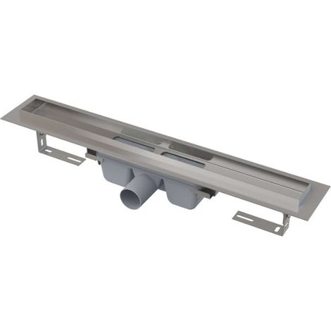 Alca Canaletas de desagüe - Plato de ducha Professional 115 cm, con borde para rejilla, acero inoxidable APZ6-1150 (1/3)