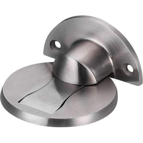 Magnetic Door Stop in 304 Stainless Steel, Door Holder for Home, Hotel, Restaurant, Office - Brushed Silver (1/4)