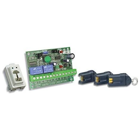 Kit 3 Chiavi Elettroniche, Scheda Sk100, Inserito Magic ( Hiltron Cod. Sk103 )