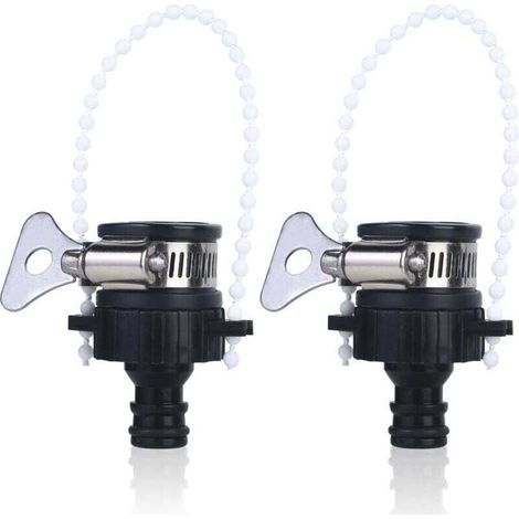 2-teiliger Schlauchanschluss Runder 20–24 mm Universal-Mischbatterie-Küchenhahn-Schlauchanschluss Verstellbarer Edelstahl-Kragenanschluss für Gartenschläuche