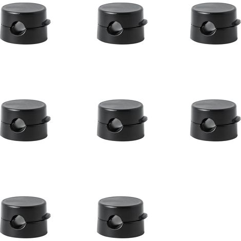 Un ensemble de 8 organiseurs de câbles, organiseurs de câbles à ressort, gestion des câbles de bureau, organiseurs de câbles de chargement de téléphone adhésifs, adaptés aux tables de chevet