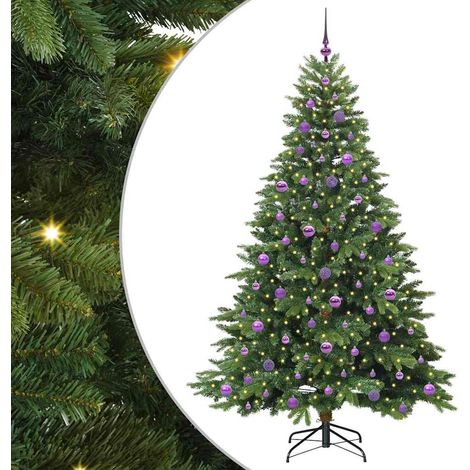 Albero di Natale artificiale con 300 LED Verde 210 cm PE e PVC vidaXL (1/5)