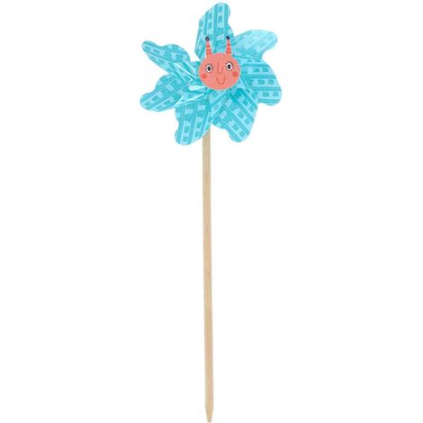 Esschert Design Windrad Schnecke Pink & Blau