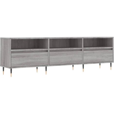 Mobile TV multimediale scaffale per televisione televisore buffet sala da pranzo soggiorno camera da letto sonoma 150 x 30 x 44,5 cm derivati del legno grigio 020028394