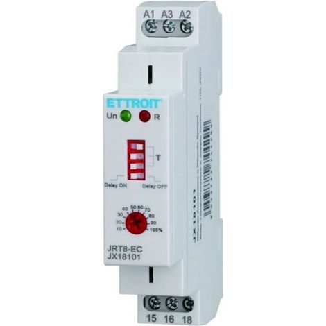 ETTROIT Relè Temporizzatore Doppia Funzione Ritardo Accensione/Spegnimento AC 230V 1 SPDT 10A - JX18101 (1/5)