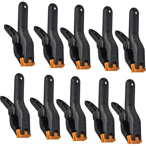 Packung mit 10 Federklemmen (7,6 cm / 3 Zoll) – Leistungsstarke Federklemmen für Holzbearbeitung und Fotografie (1/5)