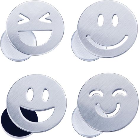 Lot de 4 Poids de Nappe en Acier Inoxydable - pour l'extérieur - pour Rideaux de Douche - pour Tableau Blanc et réfrigérateur (1/5)