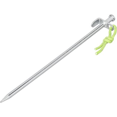 Picchetto da roccia 30 cm in acciaio zincato con gancio a L Heavy Duty