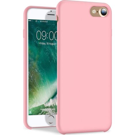Coque En Gel De Silicone Liquide - Intérieur En Microfibre - Compatible Avec iPhone 7 Et iPhone 8 - Par Unité (1/5)
