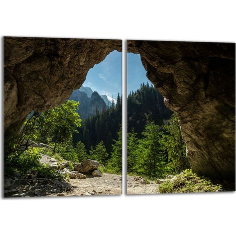 Piastra protettiva in vetro per la stufa 2x40x52 Alberi (1/5)