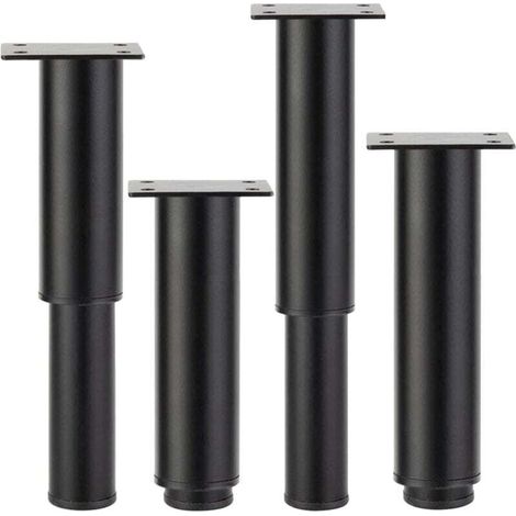 Ferramenta per mobili, gambe per mobili, gambe per tavoli, gambe per cucine, gambe per armadi in metallo, gambe in metallo, per divano, poltrona, tavolo, TV, 4 pezzi 20-37 cm Ikodm- Crezuo (1/4)