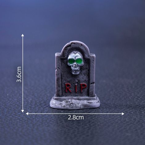 Halloween-Totenkopf-Pärchenfiguren, niedliche DIY-Dekorationen und Accessoires, Miniatur-Tischdekorationen mit Landschaftsmotiven