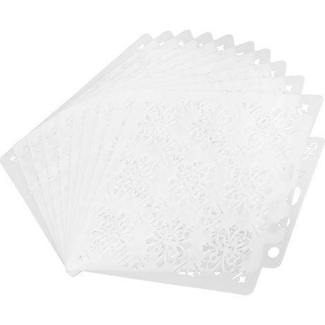 10 Modèles de Pochoirs Mandala pour Activités Artistiques et Création DIY (1/5)