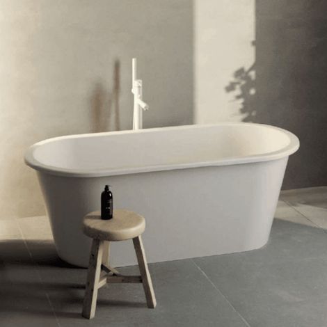 Bañera exenta Solid Surface moderna LUANARA  156 cm