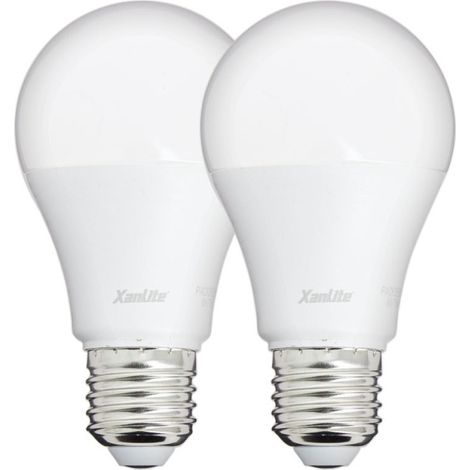 Lot de 2 ampoules LED A60 - culot E27 - classique (1/5)