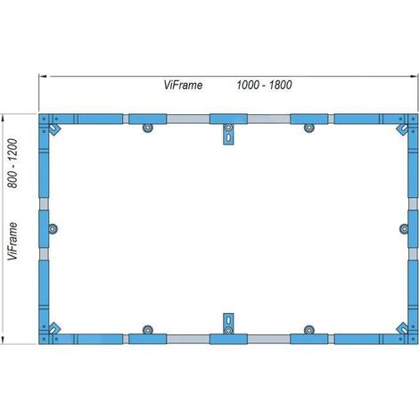 Villeroy & Boch Accessoires - Cadre de montage ViFrame pour receveurs en Quaryl à partir de 1000 x 1000 mm U91412400 (1/2)