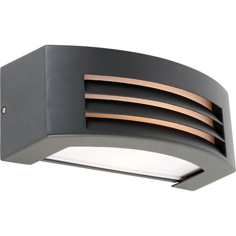 Modern Wall Light Anthracite IP44 - Hurricane 1