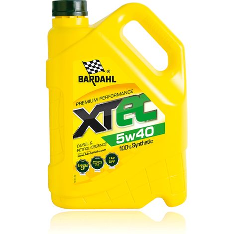 Huile 5W40 XTEC - 100% synthèse C3 - 5L - BARDAHL