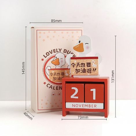 Calendrier en bois créatif, joli calendrier perpétuel, compte à rebours, calendrier de bureau, cadeau de fête des professeurs à faire soi-même, décoration de bureau. Continuez comme ça (1/4)