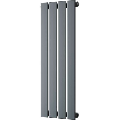 Typhoon - Anthracite Designer Radiator H800mm x W272mm Single Panel (1/3)
