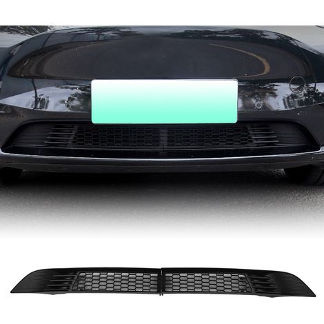 (T04) Zweiteiliger, segmentierter Frontstoßstangengrill, kompatibel mit Tesla Model Y 2019-2023 (1/5)