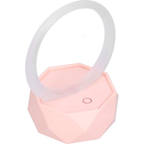 Enceinte sans fil avec 3 thèmes LED et veilleuse - Design unique et raffiné - Portable - Idéale pour les fêtes à la maison - Rose (1/5)