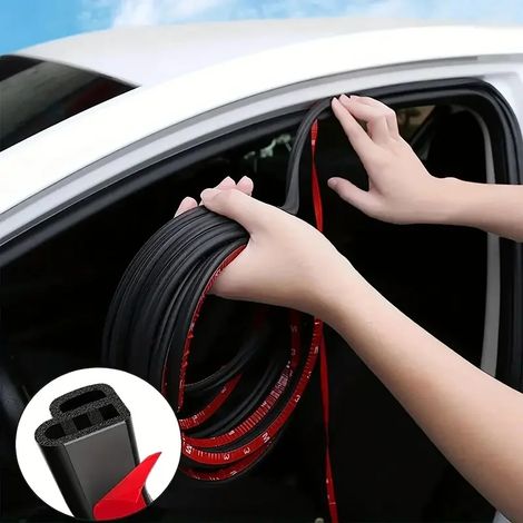 Guarnizione in gomma per portiera auto, doppio strato, protezione per sedile, insonorizzante, impermeabile, guarnizione per cofano e bagagliaio (1/5)