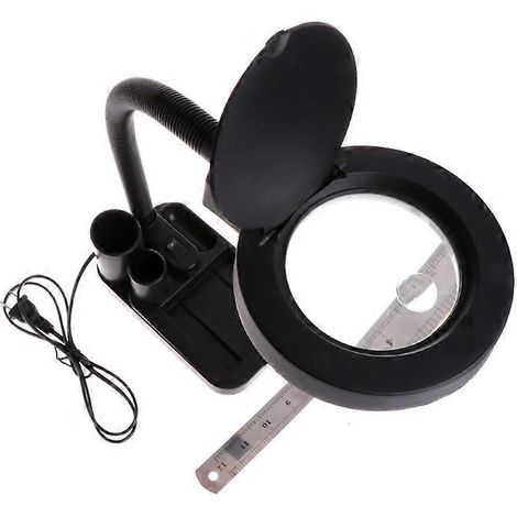 Lampe de bureau loupe 5X/10X avec éclairage LED 40 LED et outils de réparation (1/5)