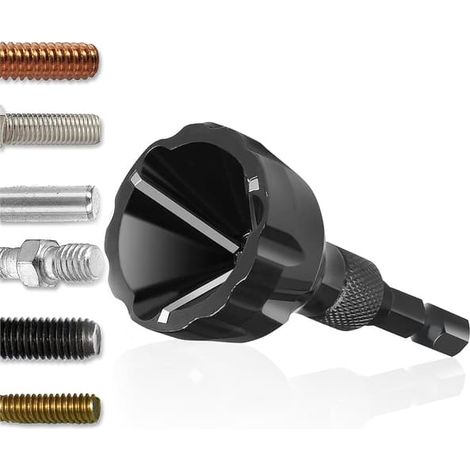 Outils métalliques pour l'ébavurage externe, ébavurage et réparation de vis de 3 à 20 mm, outils de réparation pour acier, cuivre et laiton. (1/5)
