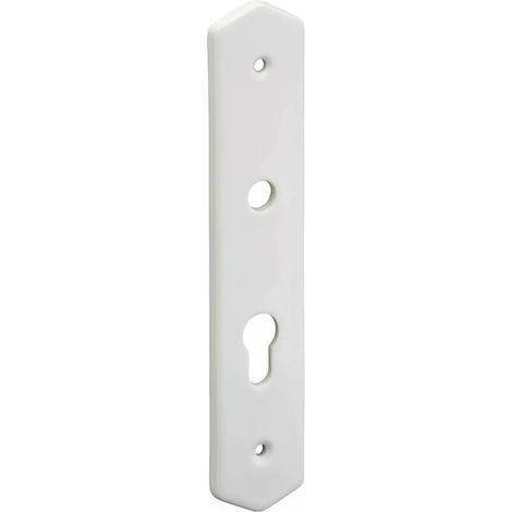 Thirard – Plaque de propreté avec trou de cylindre en porcelaine – Pour portes intérieures en bois – Installation facile – Norme 1154