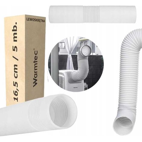 Tubo de conexión izquierda para aire acondicionado portátil (diámetro 16,5 cm) - 5 m (1/5)