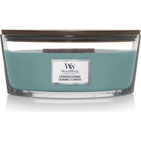 Woodwick Vela Elipse Cachemira Azul perfumada decorativa