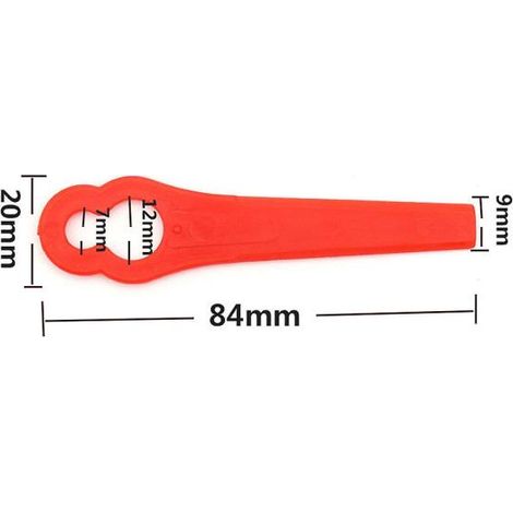 lames de coupe bordures en sans fil. Plastique Rouge (1/5)